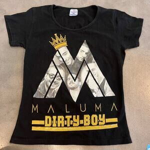 MALUMA 94 Baby Fame Tour Black Dirty Boy Latin pretty boy don Juan concert M tee